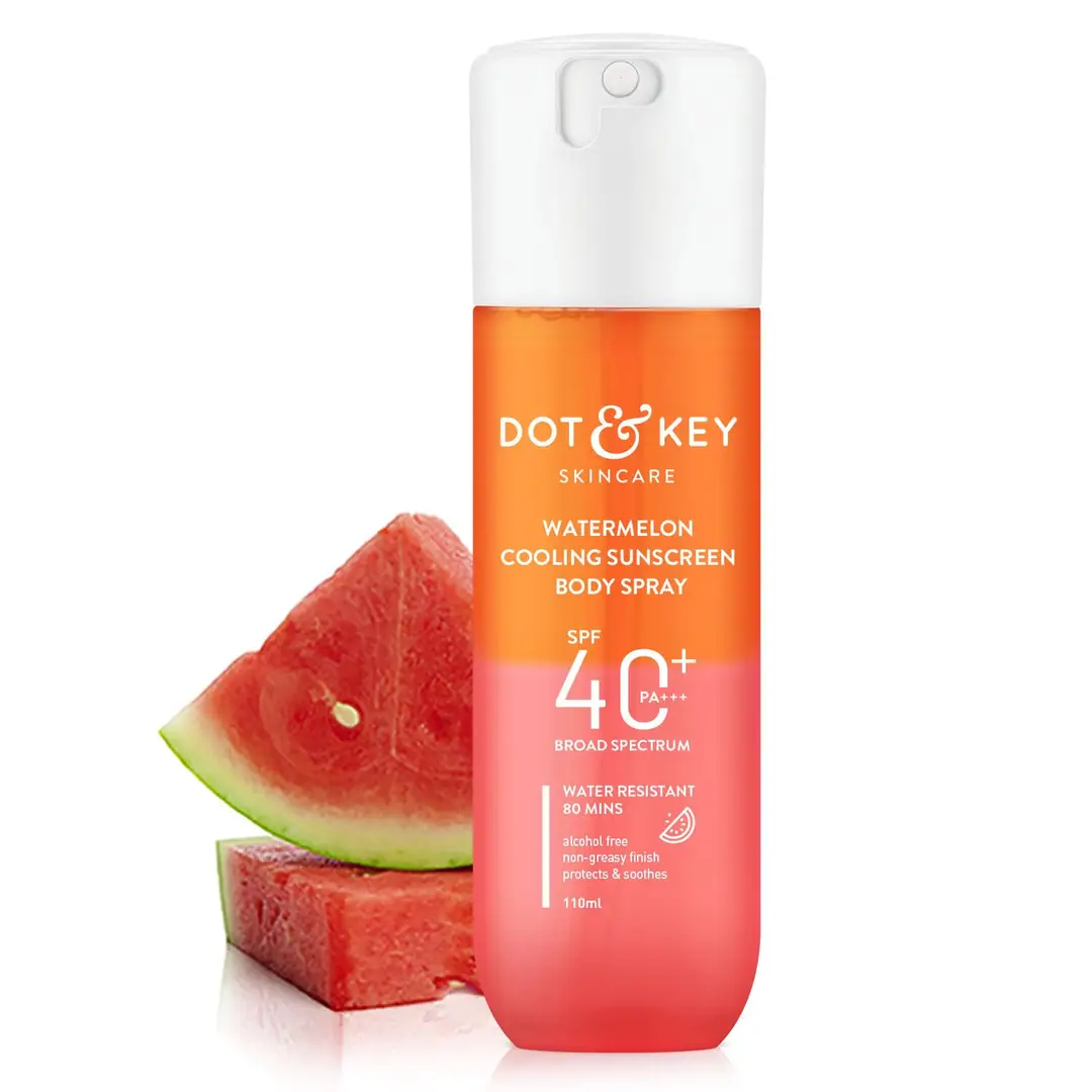 Dot & Key Watermelon Cooling Sunscreen Body Spray SPF 40+ PA+++ for Boosting Skin Barrier - 110 ml