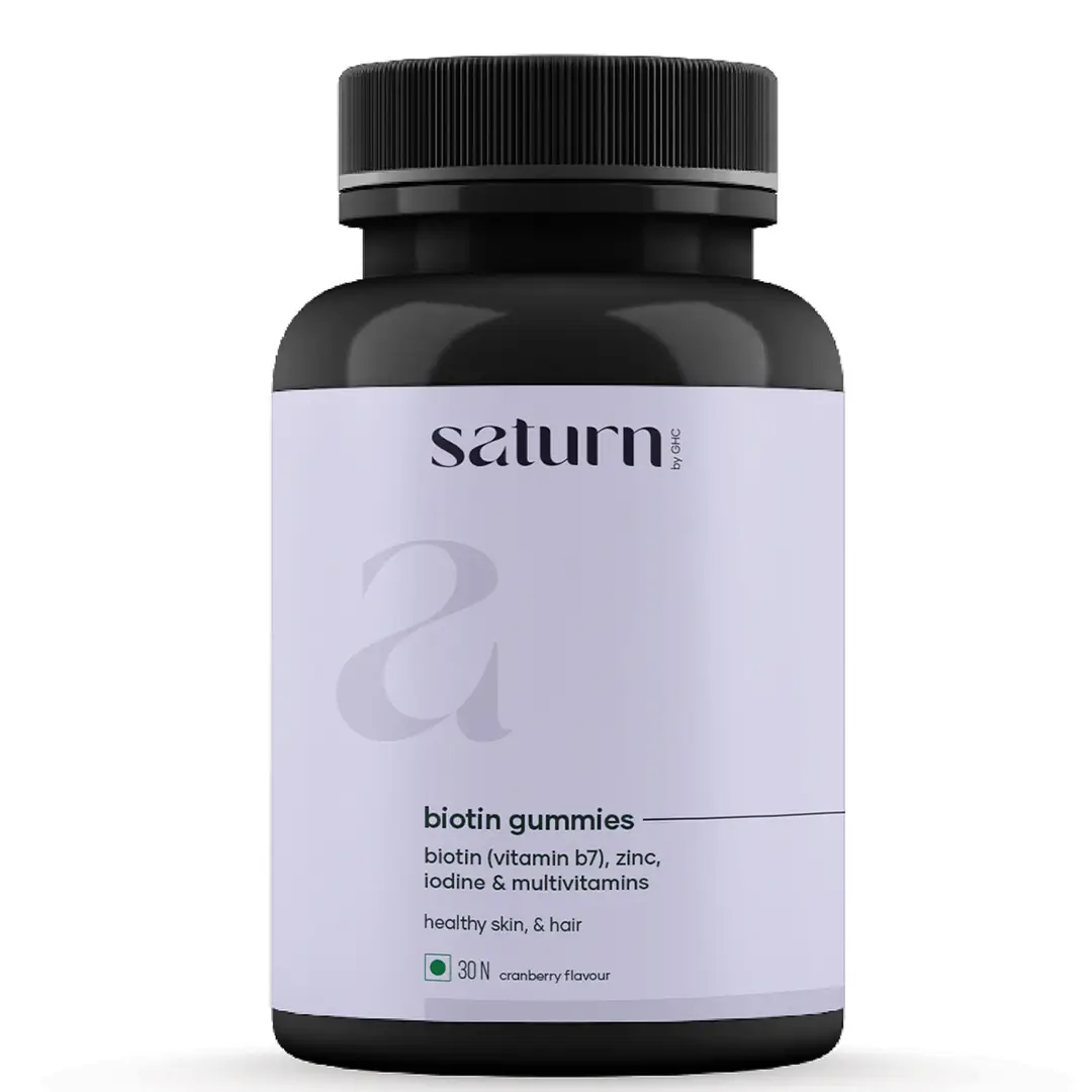 DSC Saturn by GHC Biotin Gummies for Hair Growth, Anti Hair Fall and Healthy Hair Growth (30 No) - Pack of 1 (30 Gummies)