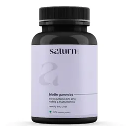 Saturn by GHC Biotin Gummies for Hair Growth, Anti Hair Fall and Healthy Hair Growth  (30 No) icon