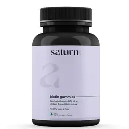 Saturn by GHC Biotin Gummies for Hair Growth, Anti Hair Fall and Healthy Hair Growth (30 No) icon