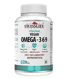 SwissLife Forever Vegan Omega 3 6 9 with Algal Oil for Bone and Muscle Health Support icon