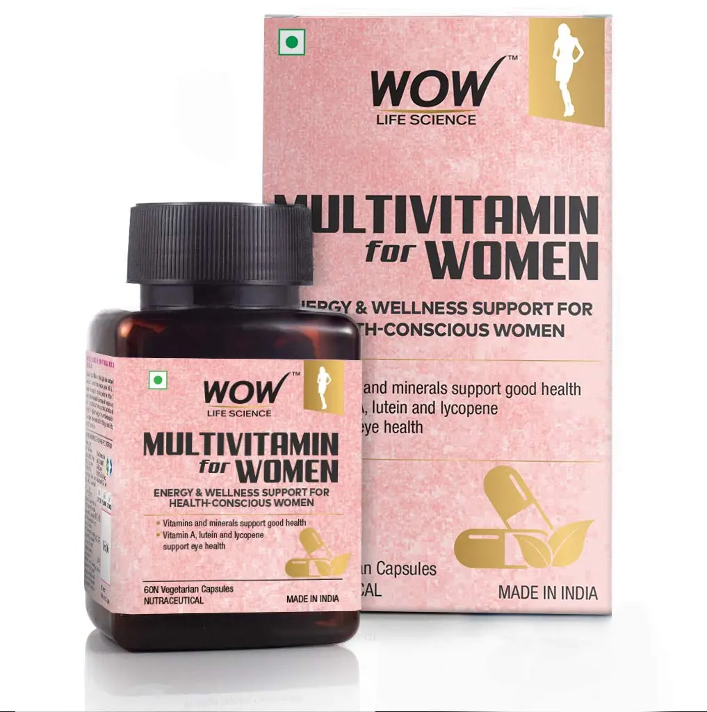 WOW Life Science - Multivitamin for Women - 60 Veg Capsules - Pack of 1 (60 Capsules)