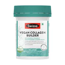 Swisse Vegan Collagen Builder with Biotin & Vitamin C supports natural collagen formation icon