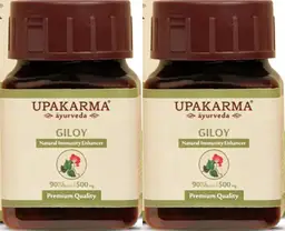 UPAKARMA Ayurveda Pure and Premium Giloy Extract 500 mg, 90 Veggie Capsules- Help reduce symptoms of recurrent and chronic fever. icon