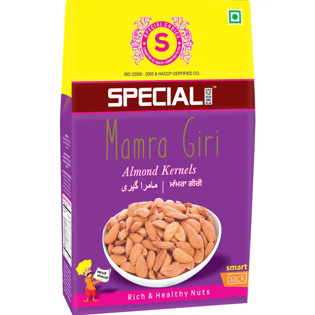 Special Choice Mamra Giri (Almond Kernels) for Regulating Cholesterol Levels - Pack of 1 (100 gm)