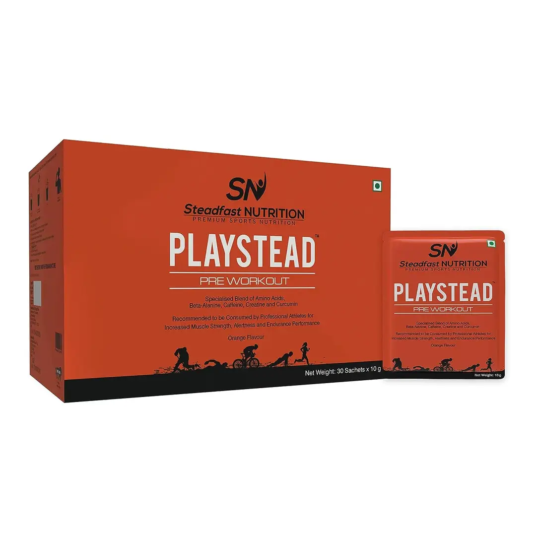 Steadfast Nutrition - Playstead - with L Tyrosine, L Leucine - for Increase Energy, Endurance And Alertness - Pack of 1 (30 sachet)