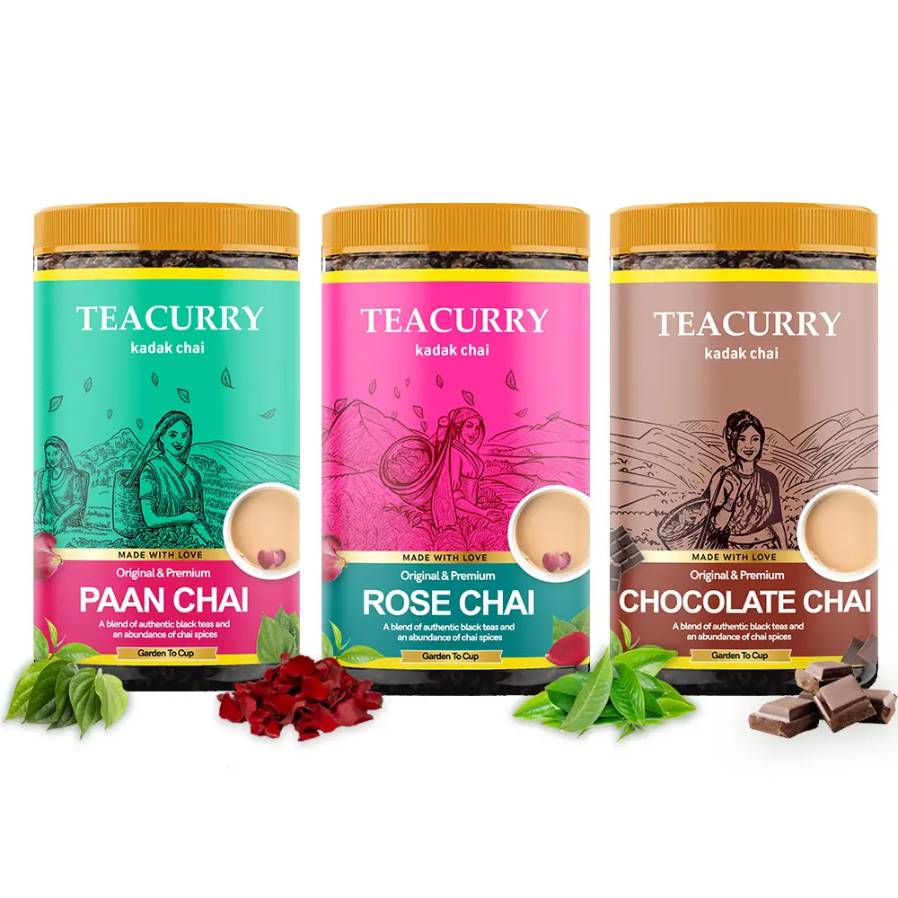 TEACURRY Flavored Chai Combo Pack