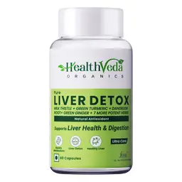 Health Veda Organics Plant Based Liver Detox for Liver Support and Detoxification