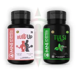 Omni Ayurveda - Build Up and Tulsi Extract Capsule - for Enhance Energy Levels icon