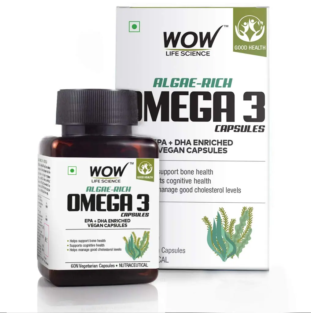 WOW Life Science Algae-Rich Omega 3 Capsules