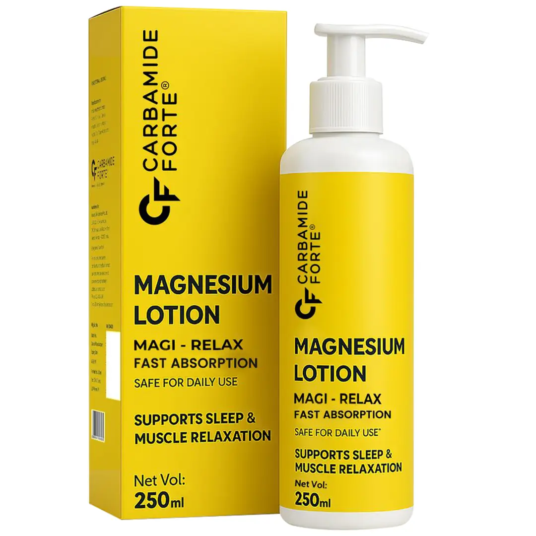 Carbamide Forte Magnesium Oil Lotion | Magnesium Lotion for Feet, Sleep Support, Muscle Recovery & Pain Relief | Magnesium Lotion for Sleep - 250 ml