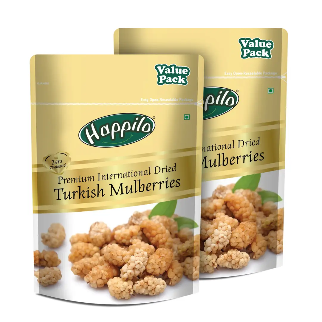 Happilo Premium International Dried Turkish Mulberries - Pack of 2(1000 gm)