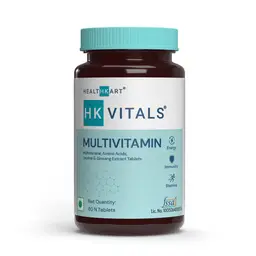 HealthKart - HK Vitals Multivitamin for Men and Women, with Zinc, Vitamin C, Vitamin D3, Multiminerals and Ginseng Extract, Enhances Energy, Stamina & Immunity icon
