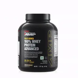 GNC AMP Gold Series 100% Whey Protein Advanced | Lean Muscle Gains | Advanced Fitness Performance | Formulated In USA | 24g Protein | 5.5g BCAA | 4g Glutamine icon