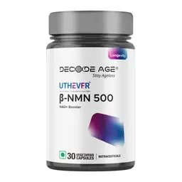 Decode Age Uthever NMN 500 with Nicotinamide Mononucleotide for Improved Muscle Strength, Neurological function and Heart health icon