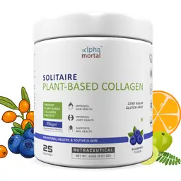 Alpha Mortal - SOLITAIRE Collagen Powder - Vitamin C, Vitamin E, Biotin, Sea Buckthorn - Supports Skin health, Joint health and hair - 250gm icon