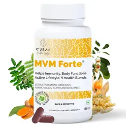 Curae Health - MVM Forte - Multivitamin - Promotes immunity, body functions and active lifestyle icon