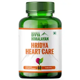 Divya Himalayan Hridya Heart Care with Arjuna, Guggul, Flaxseed, Grapeseed, Garlic And Coq10 for Improving Heart Health icon