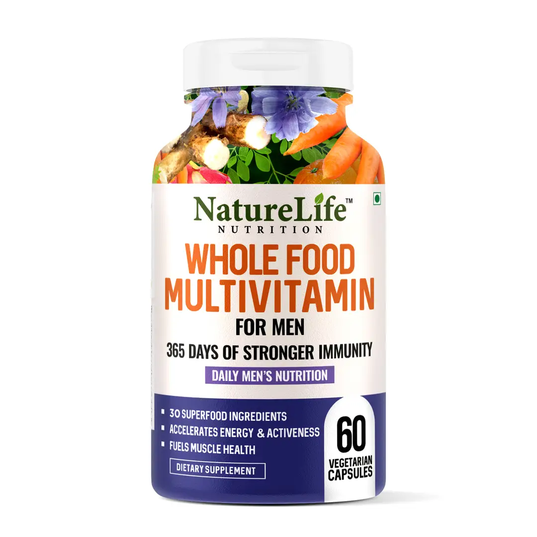 Nature Life Nutrition - Whole Food Multivitamin for Men - Pack of 1(60 Capsules)