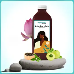 Myupchar Ayurveda Ashokarishta Syrup with Amla, Haritaki, Jeera for Delayed Irregular Periods icon
