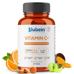 Blubein -  Vitamin C+ - With Vitamin C, D, E, Zinc & Curcumin - For Stress Relieving Properties icon