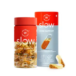 Wellbeing Nutrition - Slow Bone and Joint Support - with Type II Collagen, Hyaluronic Acid, Resveratrol in MCT Oil - for Joint Pain, Mobility, Muscle Strength icon