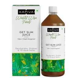 Kapiva Get Slim Juice - Daruharidra, Gudmar & 10 Ayurvedic Herbs for Weight Management - Aids Metabolism & Digestion icon