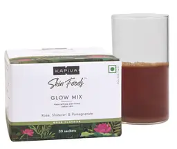 Kapiva Skin Foods Glow Mix - With Rose, Shatavari & Pomegrenate for Dark Circles, Natural Skin Glow, Collagen Support & Pigmentation - Rose Flavour icon