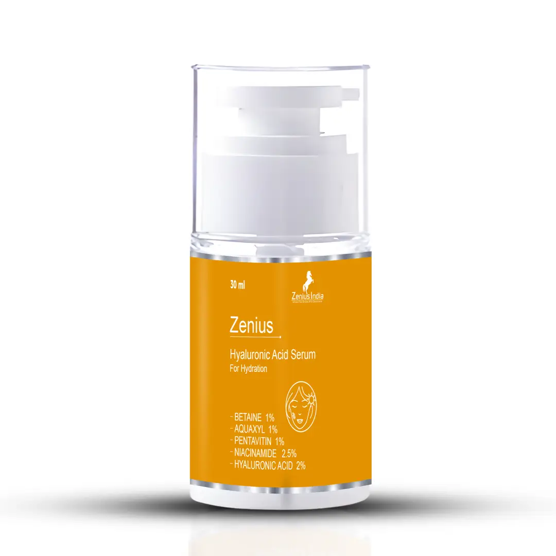 Zenius Hyaluronic Acid Serum with Propanediol, Niacinamide for Acne, Skin Plumping and Glow - 30 ml