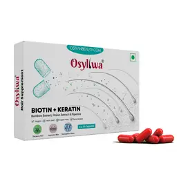 Osyliwa - Biotin + Keratin - with Onion Extract, Bamboo Extract - for Advanced Hair Fall Control and Scalp Stimulation Hair Supplemennt icon