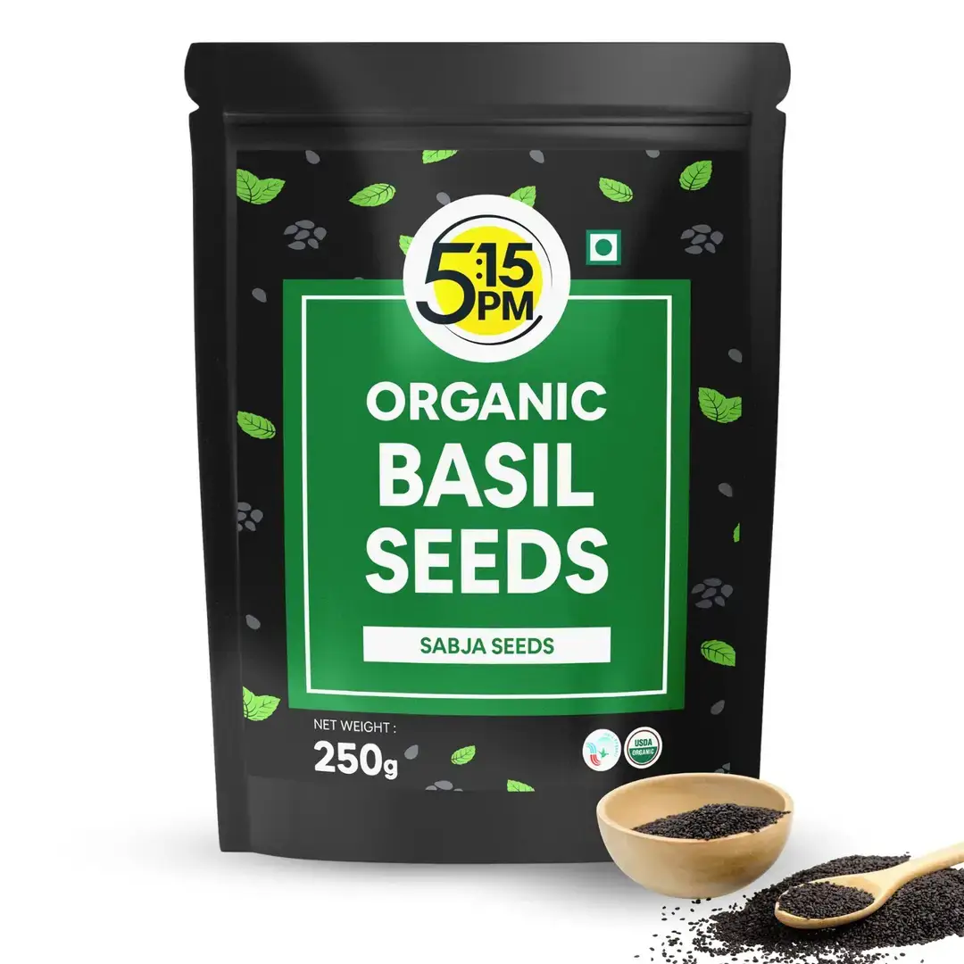 5:15PM Basil Seeds for Digestion and Weight Management - 250 gm
