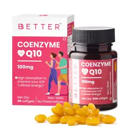 BBETTER Coenzyme Q10 100mg supplement for healthy heart and stamina icon