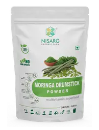 Nisarg Organic Moringa Drumstick Powder | Rich proteins, antioxidants, and flavonoids icon