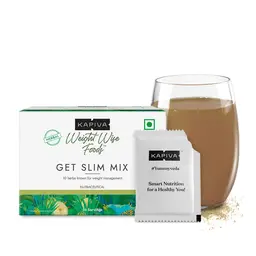 Kapiva Get Slim Mix 150 gms - Includes potent Ayurvedic herbs like Fibre, Green Coffee, ACV, Garcinia Cambogia, Triphala and similar weight- management herbs. icon