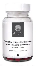 PuraVida Biotin 10,000 mcg Tablets - Helps to maintain a healthy skin and helps in supporting strong hair and nails. icon