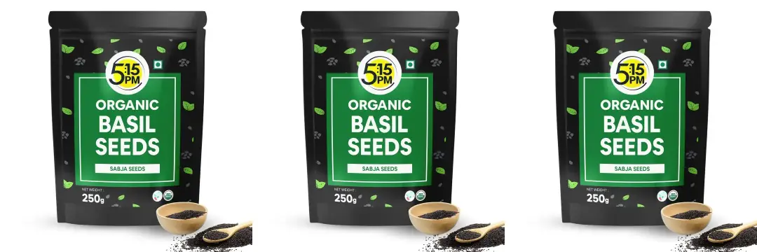5:15PM Basil Seeds for Digestion and Weight Management - 750 gm
