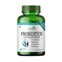 Simply Herbal Probiotics 25 Billion Strains for Healthy Digestion, Improve Immunity, Promotes Good Health, Gut Health & Boost Metabolism for Men & Women- 60 Capsule icon