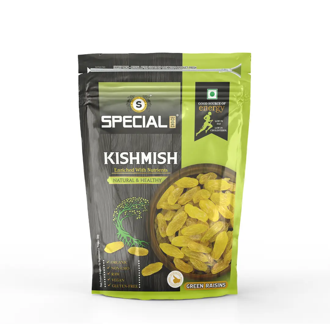 Special Choice Kishmish (Green Raisins) for Lowering the Blood Sugar Levels - Pack of 1 (250 gm)