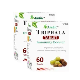 AMBIC TRIPHALA Tablet I Ayurvedic Bowel Wellness Tablets For Digestive Health, Relief from Constipation icon