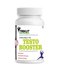 Trikut Nutrition Herbal Testo Booster - Blend of herbal extracts and clinically researched ingredients that helps in increasing testosterone levels in men (120tablets)(Veg) icon