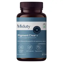 Miduty Pigment Clear with Glutathione, Hyaluronic Acid for Skin Brightening and Pigmentation
