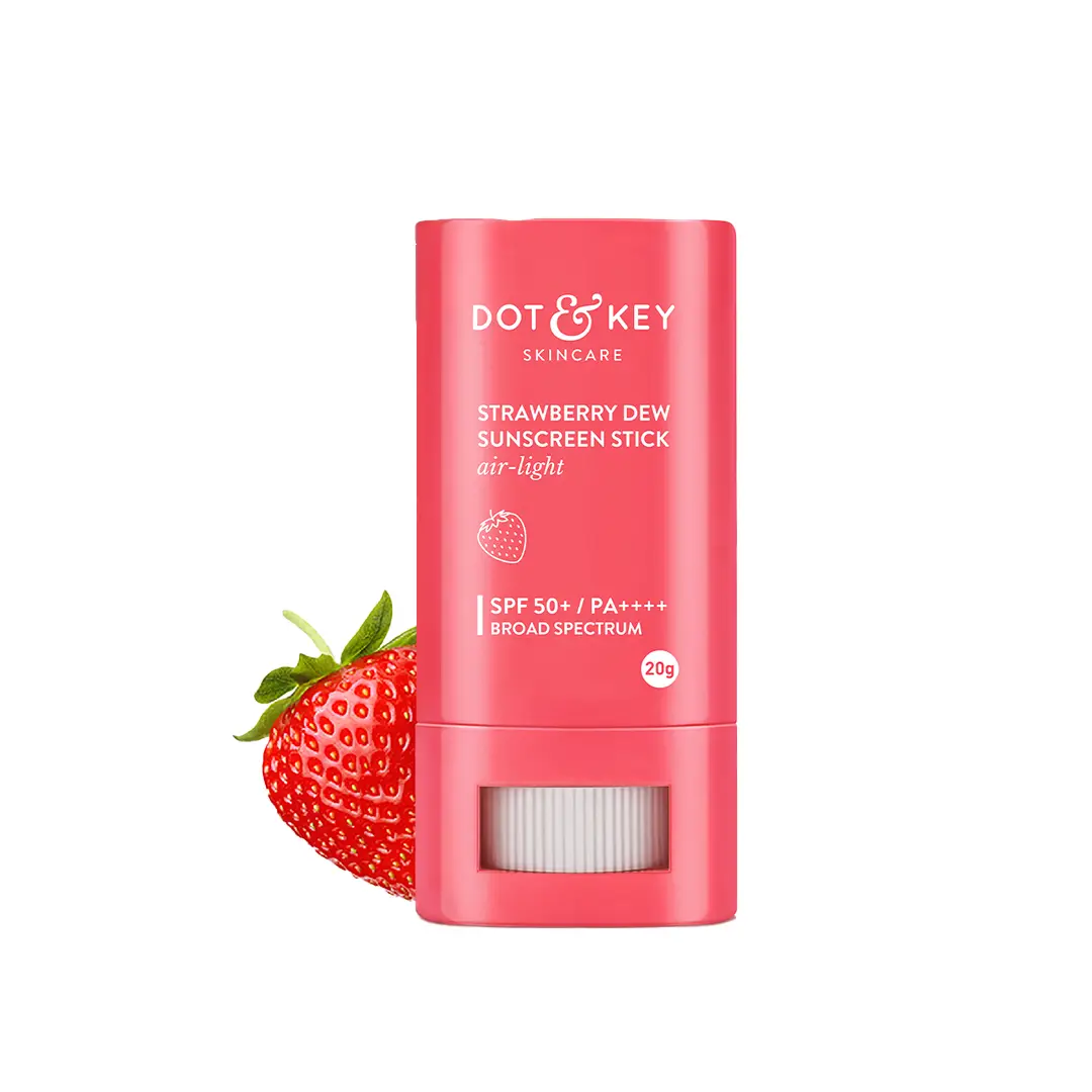 Dot & Key Strawberry Dew SPF 50 Sunscreen Stick On-the-Go for Strenghtening Skin Barrier - 20 gm