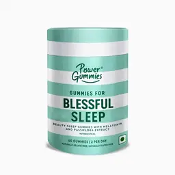 Power Gummies - Blessful Sleep Gummies for Women & Men Deep Sleep & Healthy Skin Non Habbit Forming Sleep Gummies - Fruit Flavour - 60 Gummies icon
