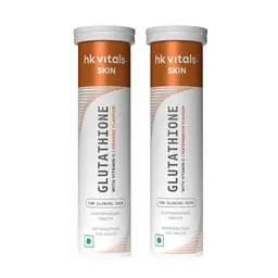 hk vitals Glutathione| L-Glutathione Tablets with Vitamin C & E | For Skin Glow & Hydration