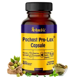 Ambic Ayurveda - PACHAST Pro-Lax Constipation Relief Medicine -Triphala Powder - For Acidity Relief, Bloating, Gas Relief and Digestive Enzymes icon