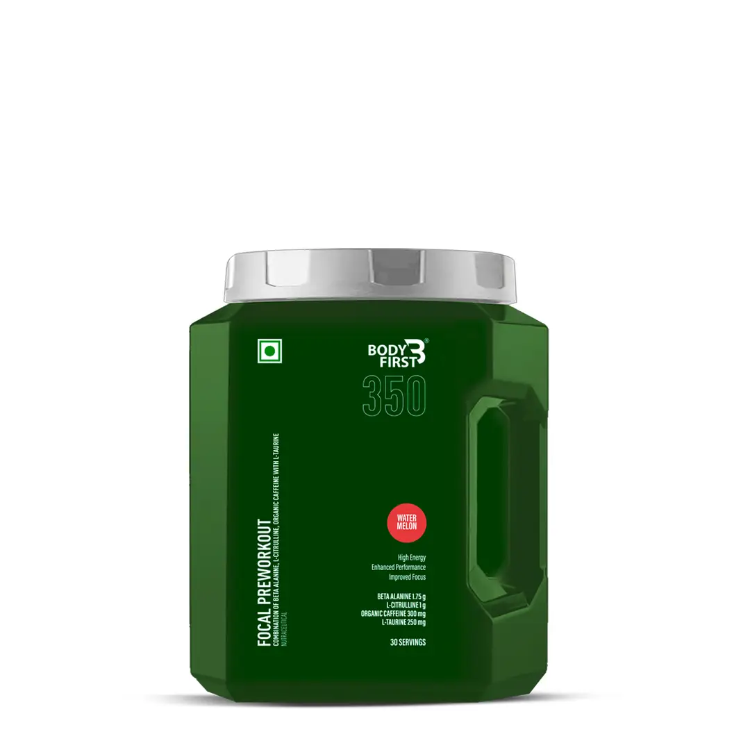 Bodyfirst Focal Preworkout for high energy, increased performance and improved focus | 30 Servings - 300 gm -Watermelon