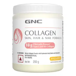 GNC - Marine Collagen with Hyaluronic Acid, Biotin & Antioxidants for Women & Men | Reduces Fine Lines & Wrinkles | Highest Dosage of 10g Per Serving For Radiant & Youthful Skin icon