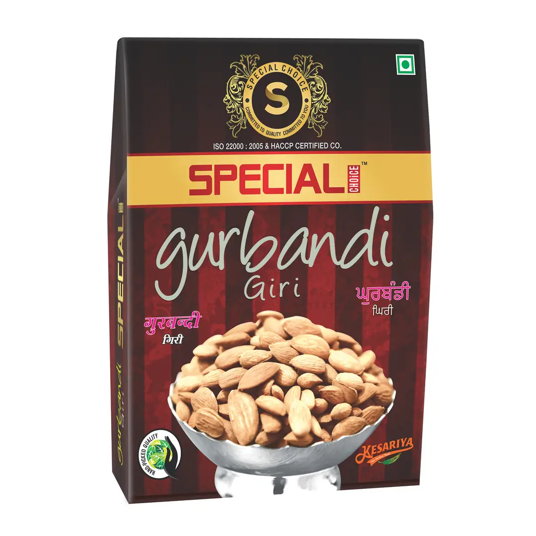 Special Choice Gurbandi Giri (Almond Kernels) Kesariya for Regulating Cholesterol Levels - Pack of 1 (250 gm)
