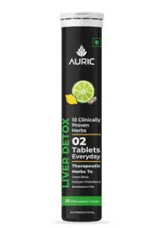 Auric Liver Detox Effervescent | Fizzy Water with 10 Ayurvedic Herbs for Liver Health icon