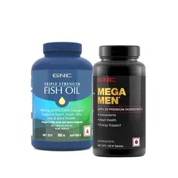 GNC -  Triple Strength Fish Oil & GNC -  Mega Men Multivitamin for Men Combo icon